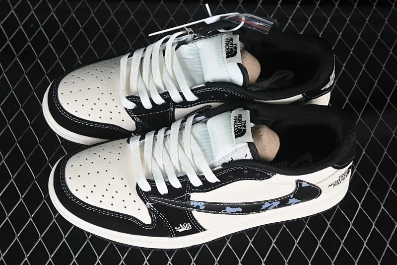 All categories Air Jordan Jordan series basketball shoes Air Jordan 1 Low High-end customized low-top sneakers Travis Scott x Fragment Design x Air Jordan 1 Low OG SP AJ1 Joe 1 North Face joint beige graffiti hook low-top cultural casual sneakers XS2024-021